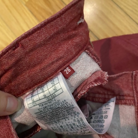 New guess leather pleather skinny merlot pants  26 - Picture 6 of 6